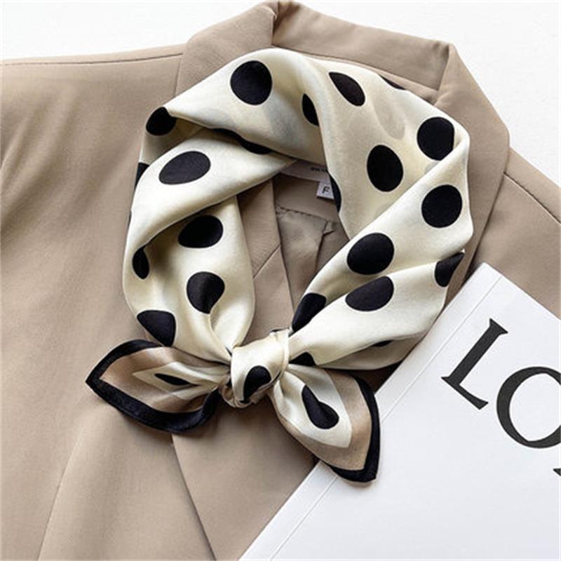 53*53cm Fashion Scarf Women's Simulated Silk Square Scarf Headband