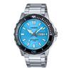 Standard Analog Day and Date Stainless Steel Men’s Watch MTD-125D-2A3