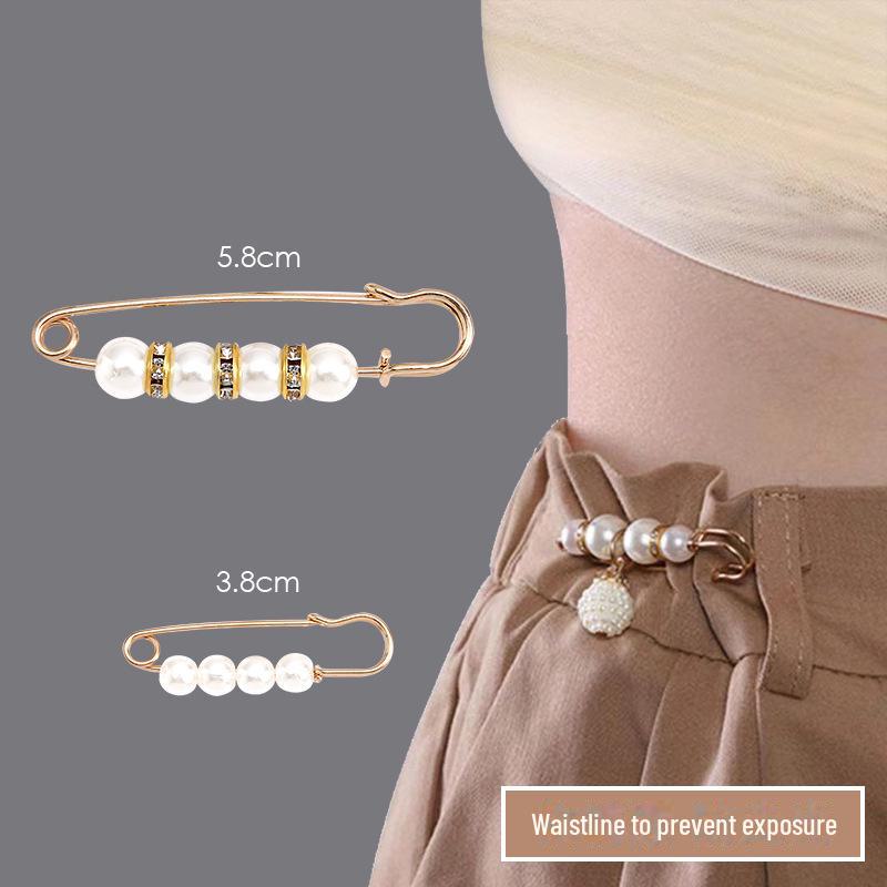 Аксессуар для талии: Регулируемая брошь для женских брюк, предотвращающая обнажение