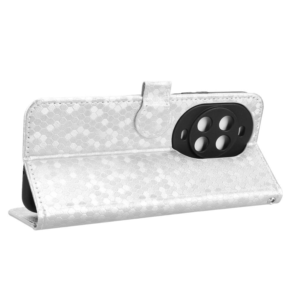 For Huawei Nova 14 5G Wallet Case Dot Pattern Imprint PU Leather Phone Cover with Wrist Strap