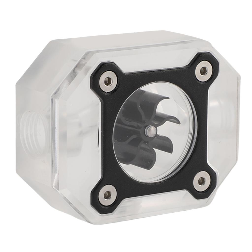 PC Water Cooling Flowing Meter G14 Threaded 8 Impeller Computer Water Flowing Meter