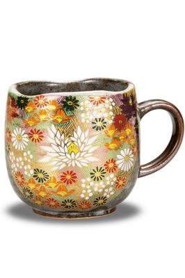 Стильная кружка Kutani Ware, керамика Kinkazume, посуда класса люкс, сделано в Японии