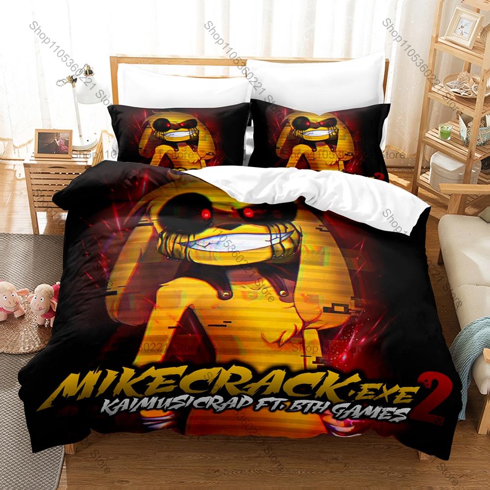 Personality Popular Spanish Gamer Mikecrack Bedding Set New Printed Duvet Cover Set Soft Microfiber Bed Linen for Fans Bedroom
