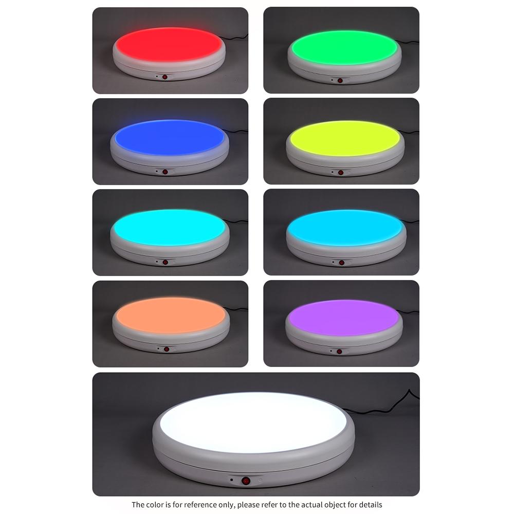 45 см/17,7 дюймов моторизованный вращающийся дисплейный стенд с RGB подсветкой дисплейное основание вращающееся на 360 градусов электрическое