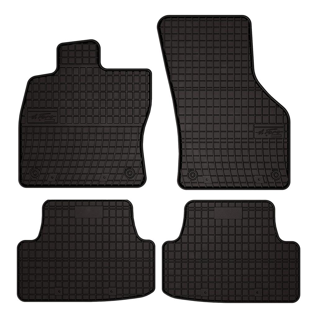 Dywaniki samochodowe gumowe do: Seat Leon III hatchback, kombi, variant (2012-2020) - czarne, dopasowane