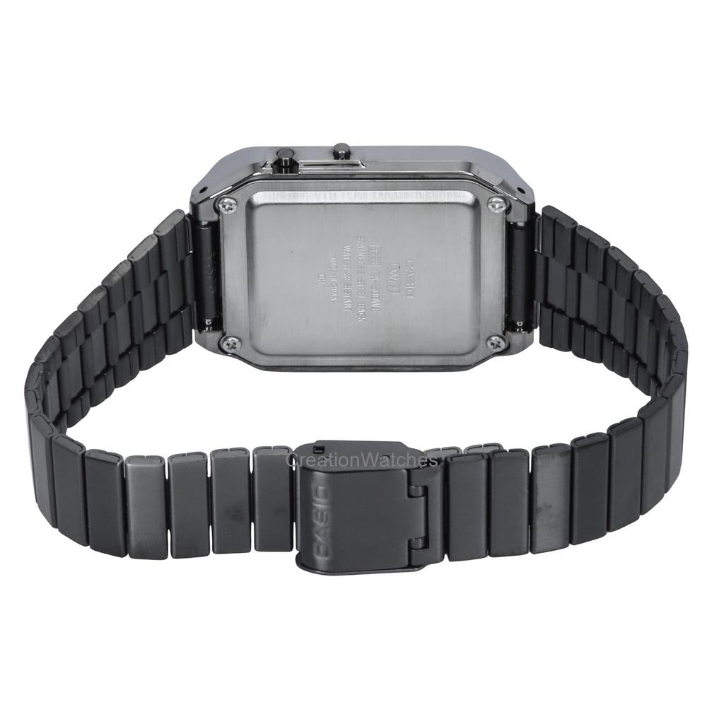 Casio Винтажные цветные цифровые кварцевые часы из нержавеющей стали CA-500WEGG-9B унисекс с калькулятором