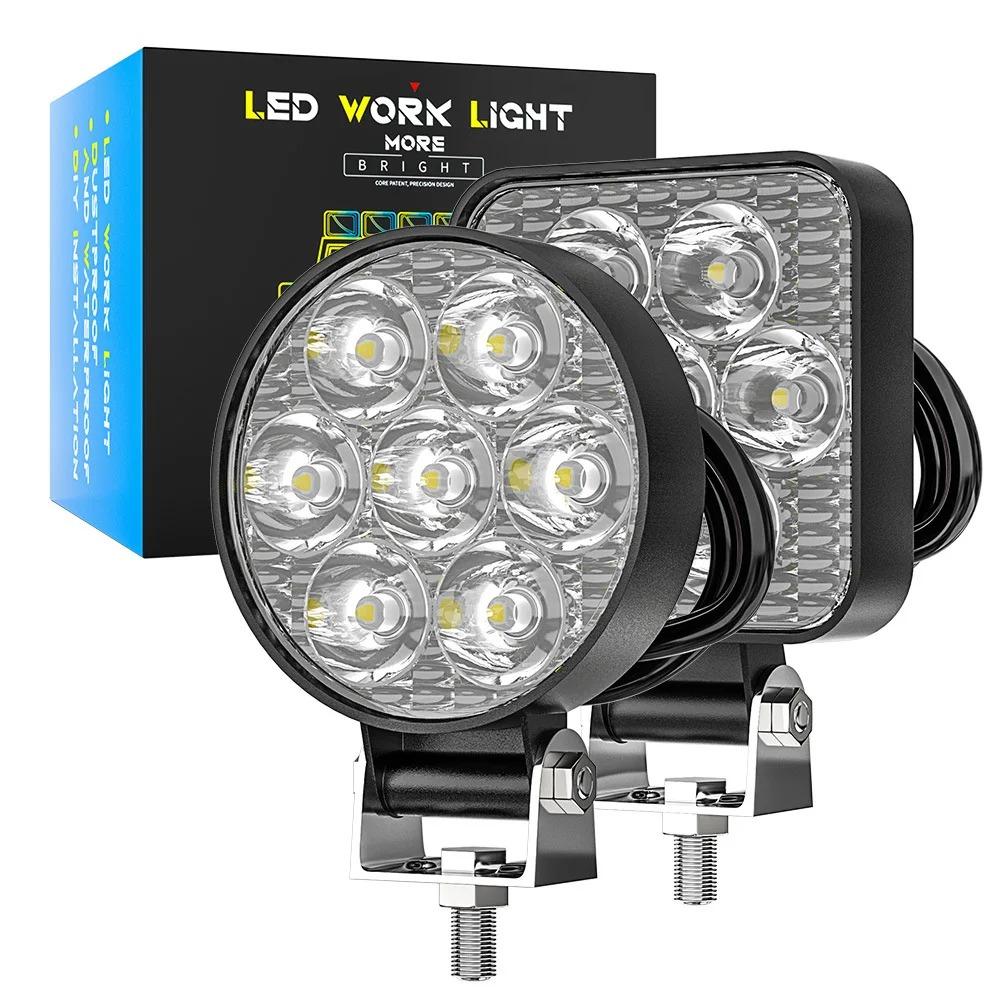 12-24V LED Off Road Work Light, IP65 Waterproof Spot Light for Truck ATV Motorcycle Boat Outdoors Spot Light Car Work Light