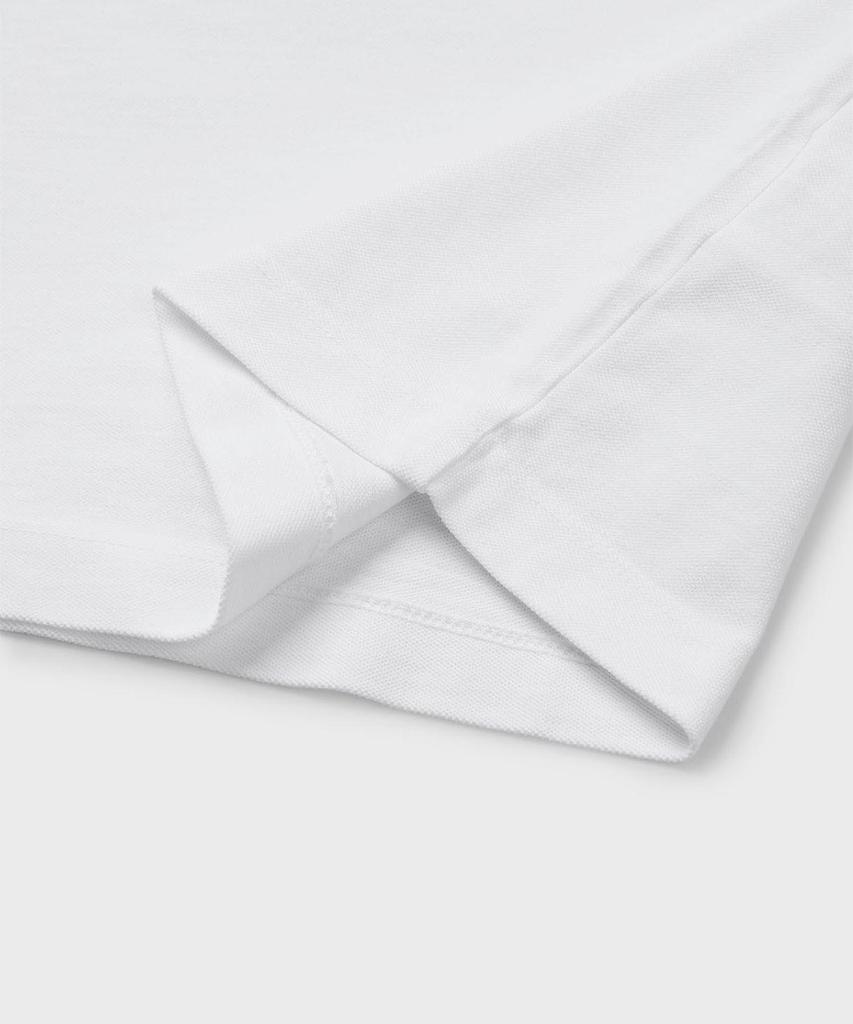 PANICALE Patch Detail Cotton Pique Short Sleeve T-Shirt [White]