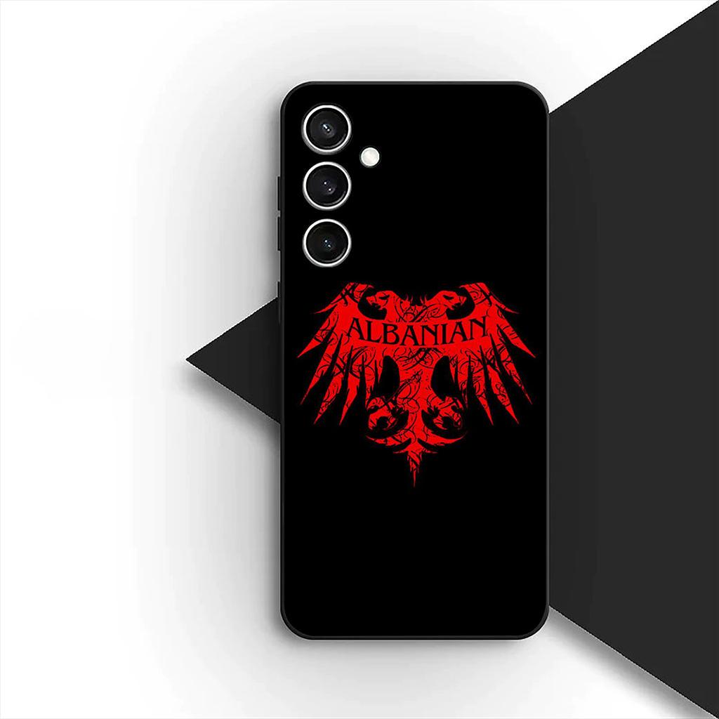 Soft Cover for Samsung Galaxy S24 S25 S23 FE Ultra Plus S7 Edge S25+ S23+ A56 5G Casing Phone Case Albania Love Albanians Flag