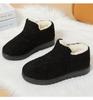 Хлопковые туфли зима новые бархатные утолщенные туфли трансграничные домашние универсальные сноубутсы мягкая подошва хлопковые сапоги на одной педали