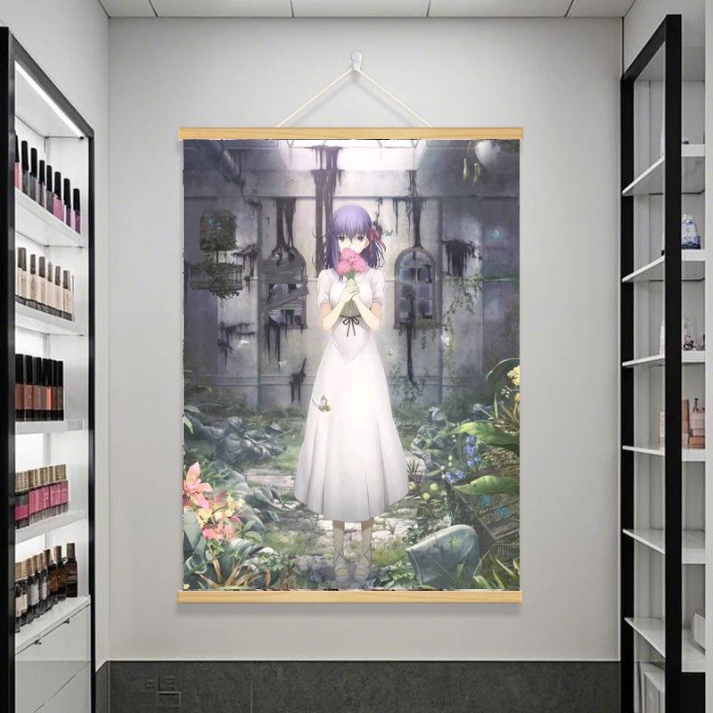 Судьба Ночь Птицы Небес Эмия Широ и Мато Сакура Постер из Комнаты в Общежитии - HD Самоклеящаяся Настенная Наклейка