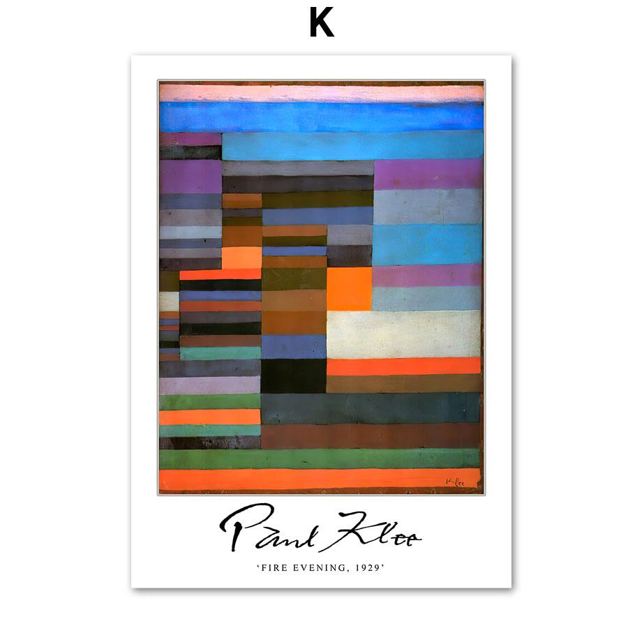 Сюрреализм Аннотация Пауль Клее Цветочный настенный художественный принт Холст Картина Винтаж плакат на скандинавскую тему настенные панно для декора гостиной