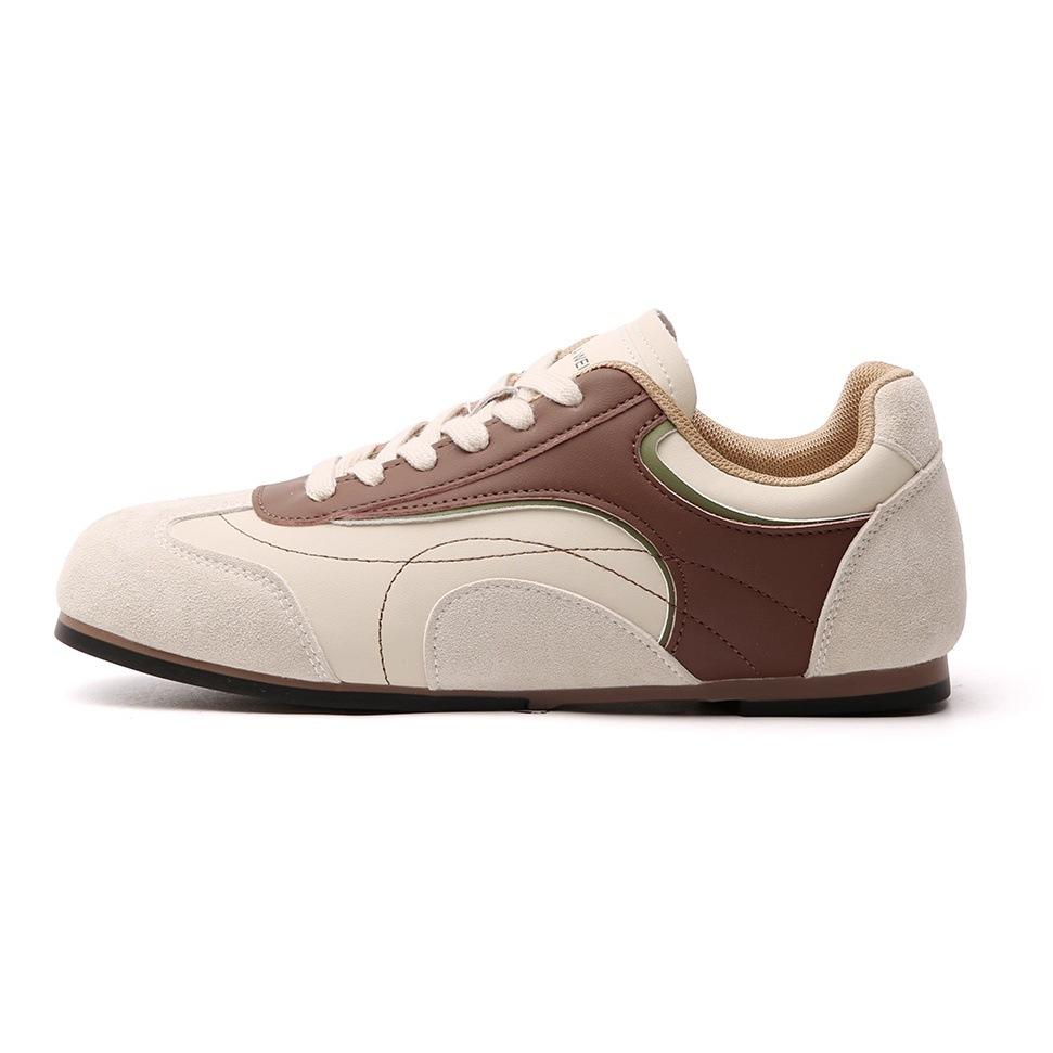 У Чжао Рут такие же ретро контрастные цветные кроссовки на плоской подошве в немецком стиле для тренировок, спортивные и повседневные кеды Forrest Gump в стиле джерси 2025 не