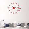 1PC Nordic Luminous Silent Wall Clock, Креативные часы для украшения спальни, Акриловые цифровые часы, настенные наклейки-часы