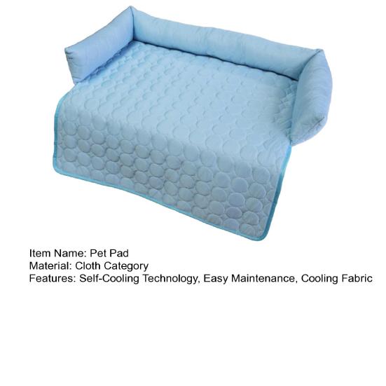 Самоохлаждающийся коврик для питомцев, дышащая ткань ледяного шелка, летний охлаждающий коврик, технология охлаждения, подушка для собаки с поддерживающим подъемом