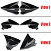 Для Seat ibiza V MK5 KJ1 KJG 2 шт. глянцевый черный/карбоновый чехол для зеркала заднего вида, накладки, рамка, 2017-обвесы