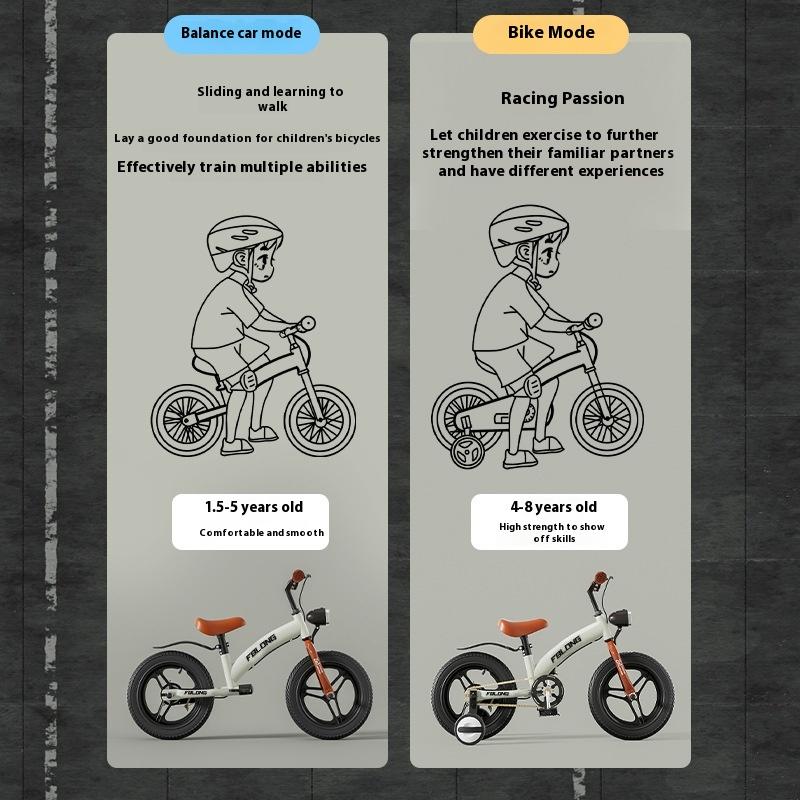 Детский велосипед беговел два в одном 2-8 Мальчики и девочки Самокат
