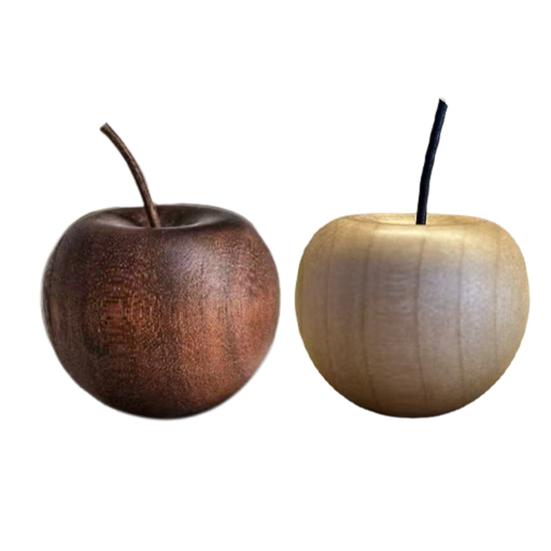 Wooden Aromatherapy Diffuser Wood Christmas Fruit Shape Ornament Decorative Essential Oil