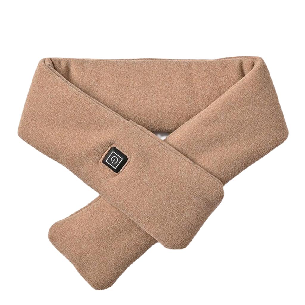 Электрический шарф с подогревом, заряжаемый через USB, для зимнего тепла с 3 регулируемыми настройками температуры, грелка для шеи