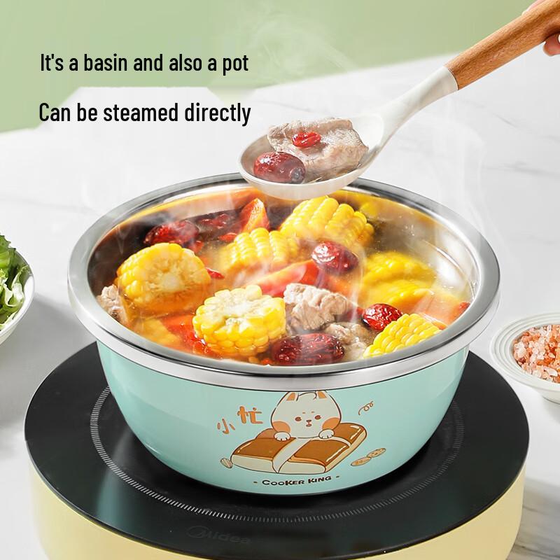 COOKER KING 304 Stainless Steel Food Prep Bowl