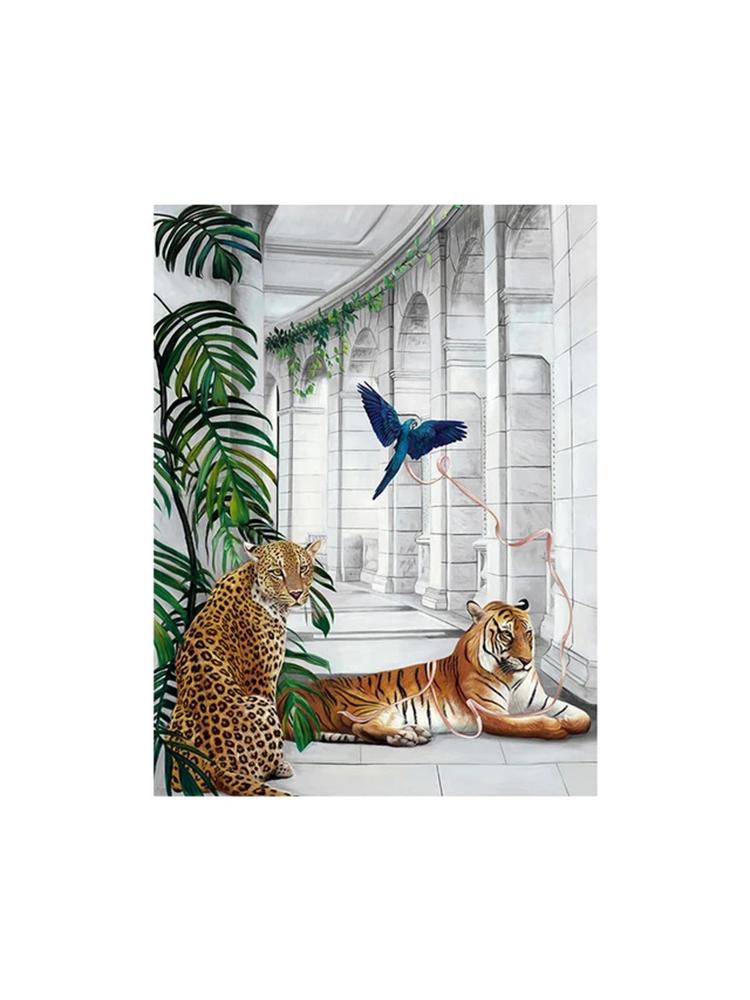 Роскошный мир животных 5DDIY Алмазная картина Павлин Зебра Слон Фламинго Приключения Настенная живопись Украшение для гостиной
