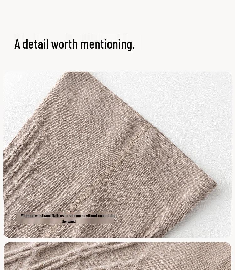 Женские ретро вельветовые колготки с кабельным узором - Высокая посадка, Утягивающие, Японский стиль, Универсальные милые осенне-зимние носки