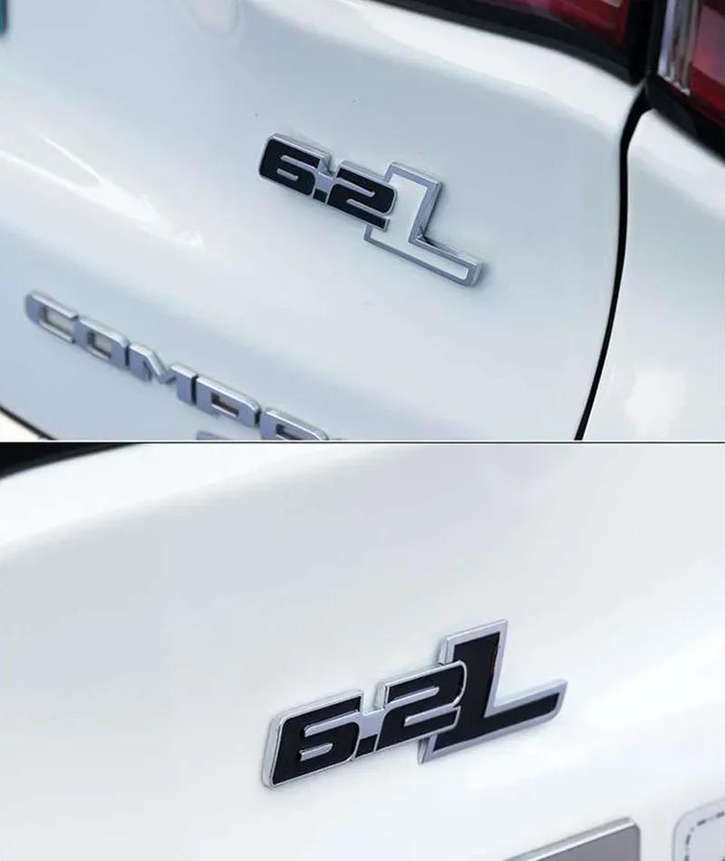 ABBU1 3D Premium 6.2 L 6.2L car Hood Fender trunk Rear Bonnet Nameplate Decal Emblem Badge Sticker