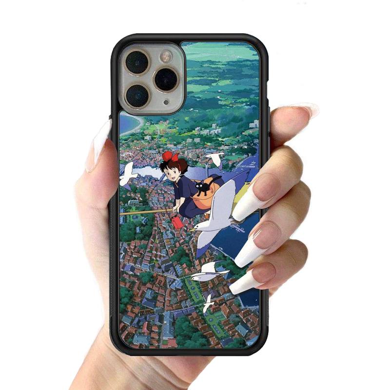 Чехол для телефона Anime Kiki's Delivery Service, силиконовый чехол из ПК+ТПУ для iPhone 11 12 13 Pro Max 8 7 6 Plus X SE XR, твердые чехлы