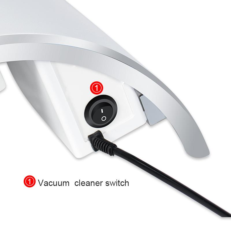 Мощный пылесборник для всасывания ногтей, низкий уровень шума, 3 вентилятора, мощный пылесос для ногтей с 2 ​​мешками для сбора пыли, оборудование для дизайна ногтей