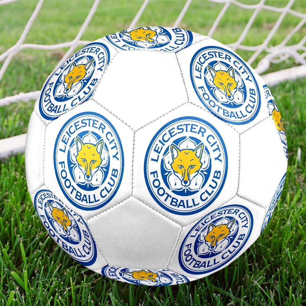 Leicester City size5 Soccer Ball, colorful, suitable for all ages, machine-stitched, PVC material, competition grade,durable and high bounce