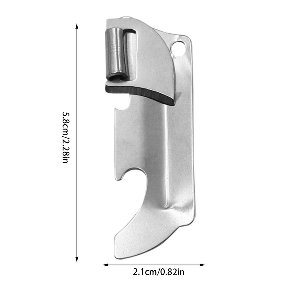 Portable Folding Bottle Jar Opener Stainless Steel Hand Held Can Opener Safe Cut Can Manual Can Opener Kitchen Gadget