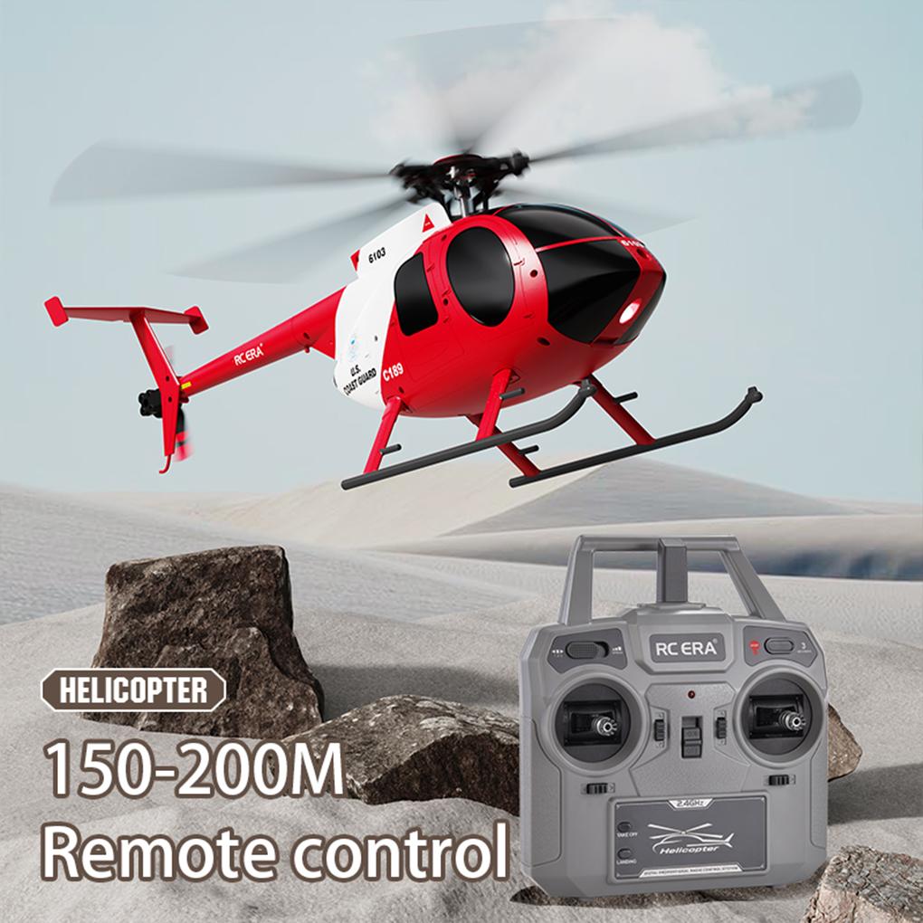 1:28 C189 RC Вертолет MD500 Бесколлекторный двигатель Двухмоторный Модель с дистанционным управлением 6-осевой гироскоп Самолет-симулятор