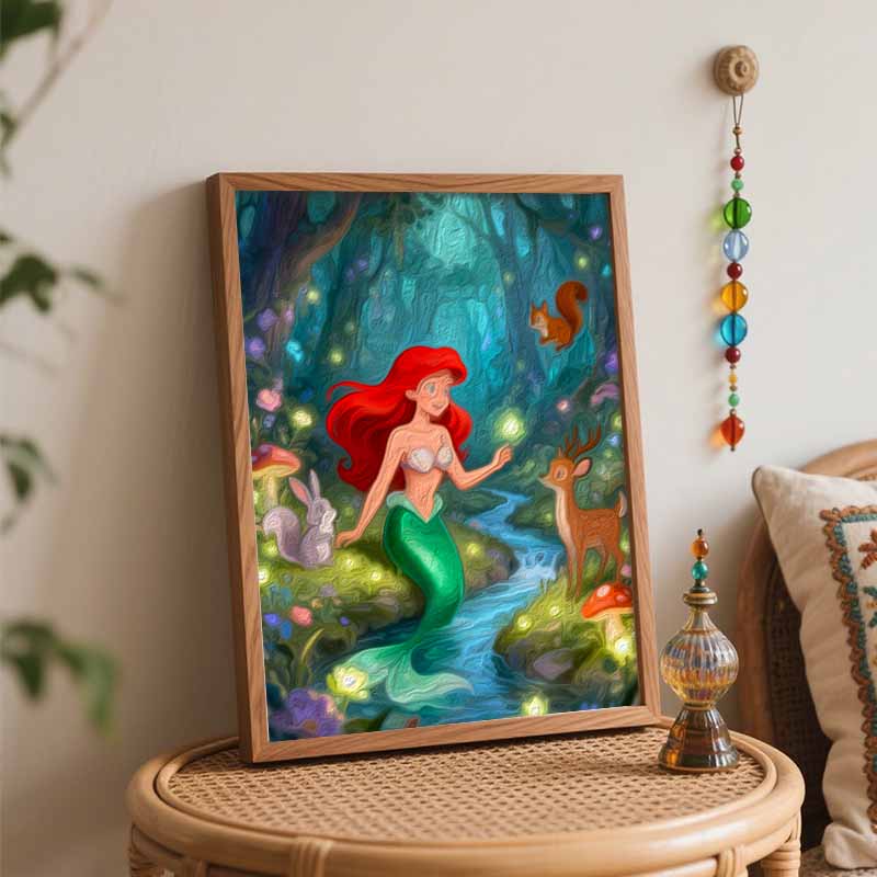 Disney Цифровая масляная живопись DIY масляная живопись лесные животные ручная роспись décoration гостиной спальни