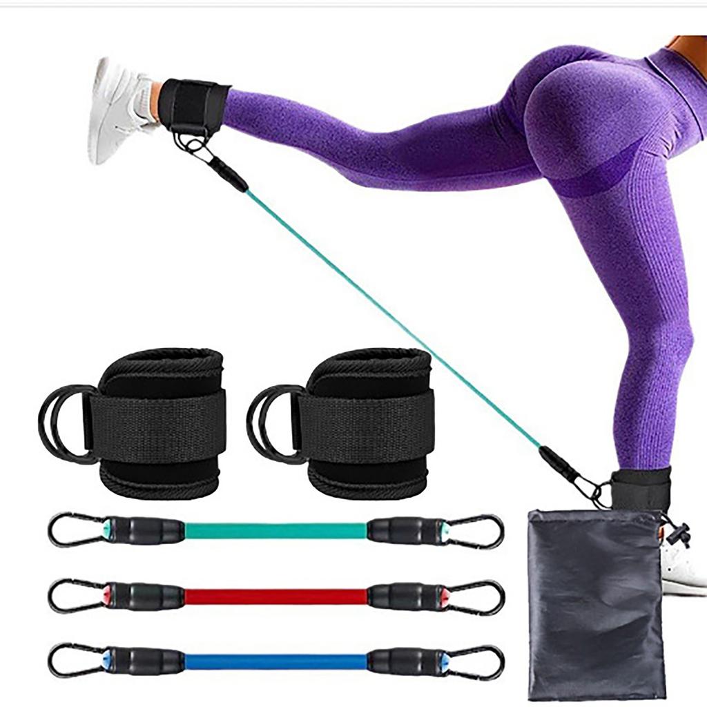 Многофункциональный набор для тренировки ног с 3 лентами сопротивления для формирования ягодиц Оборудование для домашнего фитнеса