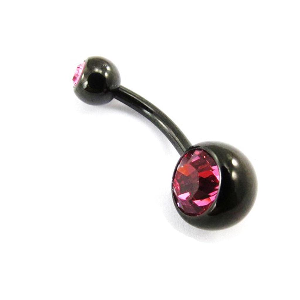 Les Trésors De Lily [E9966] - Body Piercing 'Essentiel' Pink Black
