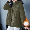 Winter Cotton Jacket Women's Padded Outerwear Loose Zipper Pocket Down Cotton Clothes Female Parkas