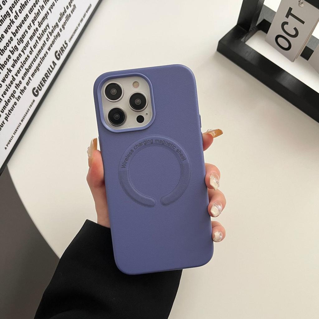MagSafe Magnetic Charging Leather Suitable for Apple 16Pro Mobile Phone Case IPhone 15 Protection Case