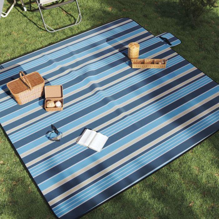 Foldable Picnic Blanket 200x200 Cm Velvet