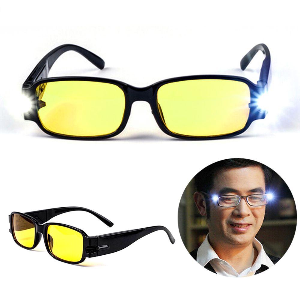 Computer Goggles Clear Yellow UV Protection Night Presbyopic Glasses Reading Glasses LED Light