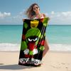 Personalized customized proof beach towel with Marvin the Martian pattern - soft, absorbent,quick-drying,perfect swimming,camping&bathing