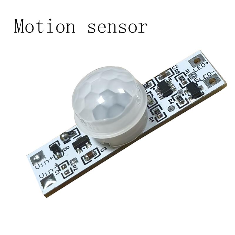 JUCAI PIR Motion Sensor Switch 5V/12V/24V DC Movement Detector 30s Delay 3-8m Sensing Range 25W Load Customized Automatic Timer