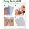 100Pcs Vertical Blinds Replacement Slats Repair Kit – Transparent PVC Tabs with Strong Adhesive – No Tools Needed, Easy Fix for Home, Office,