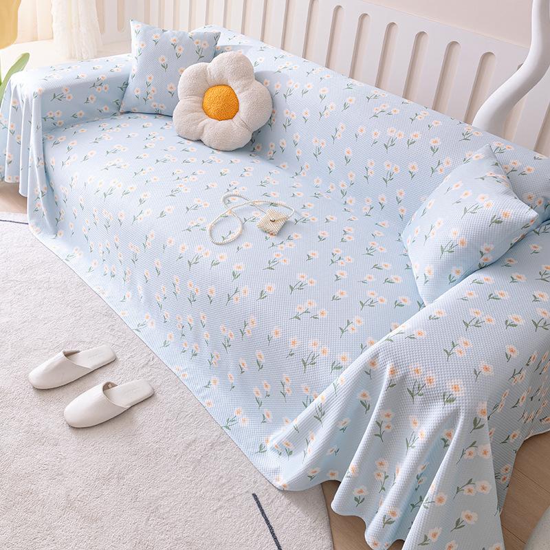 Летний крутой чехол для дивана, полотенце, новая подушка для дивана из ледяного шелка, летнее универсальное одеяло для дивана