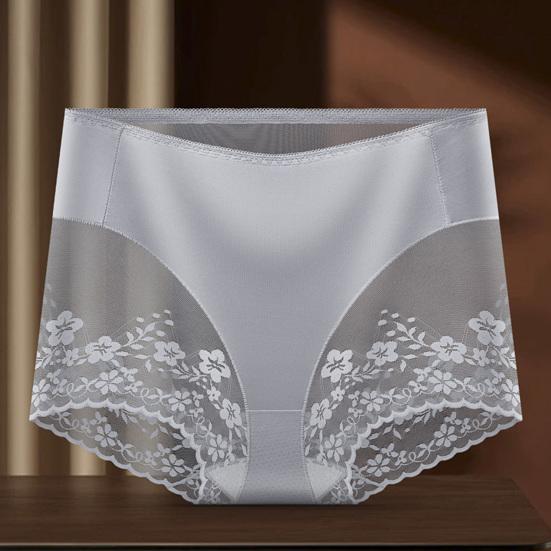 Women Lace Underwear Seamless High Waisted Hipster Briefs Ultra Thin