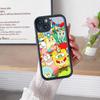 Мультяшный Милый S-Губка Боб Аниме Чехол для Телефона Для IPhone 17 16 15 14 13 12 11 Air Plus Pro Max Мягкая Задняя Крышка
