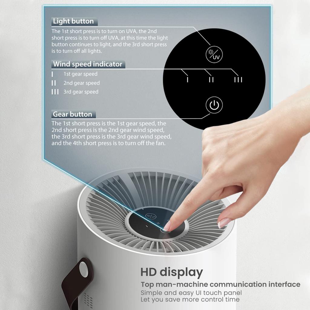 Очистители воздуха для спальни дома, 4-слойный тихий воздушный фильтр для пыли, дыма, пыльцы, шерсти домашних животных, волос, запаха, маленький очиститель воздуха для офиса, гостиной