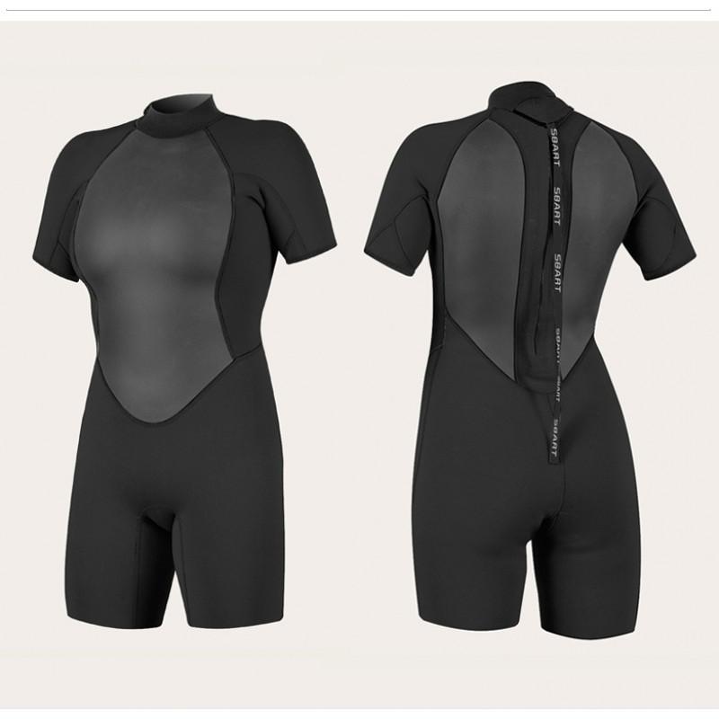 Diving Wetsuit Women 2mm Neoprene Snorkeling Suit Surfing UV Protection Winter Fall