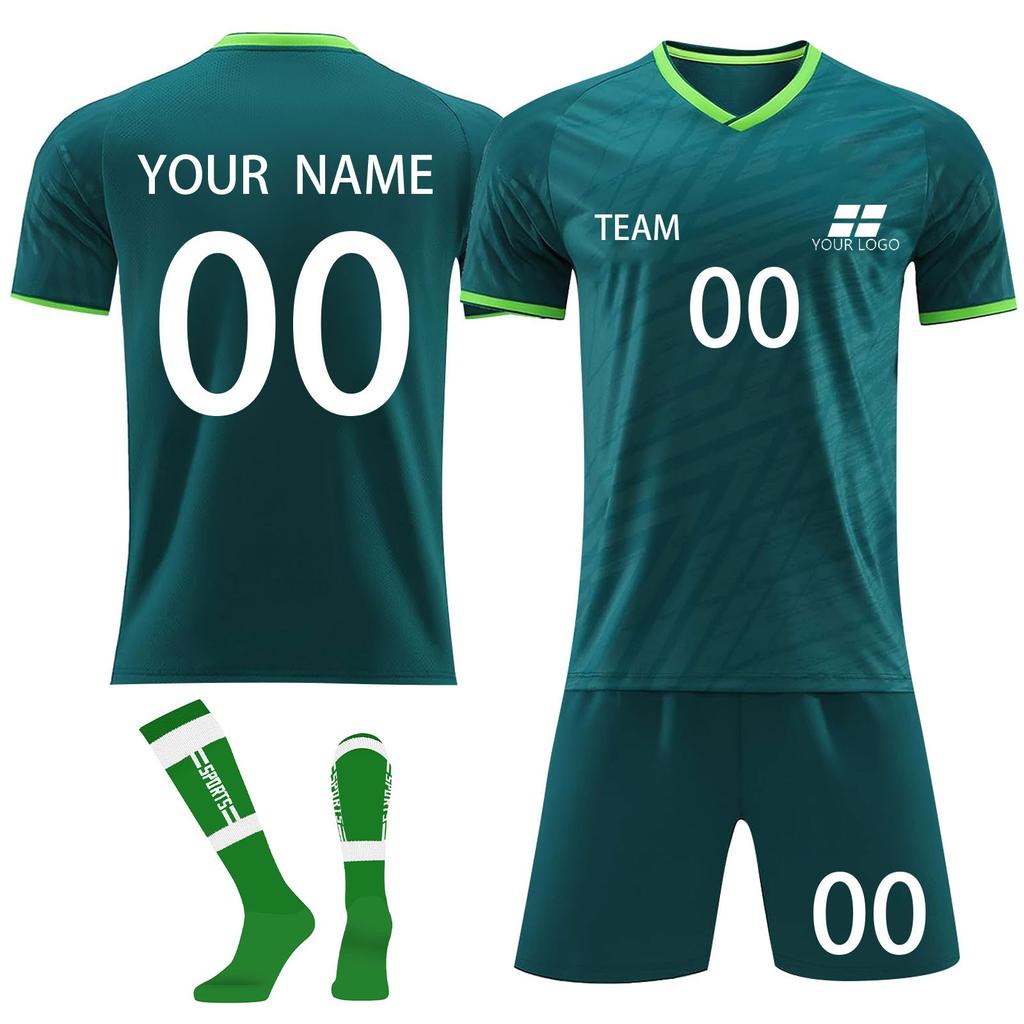 Personalised Shirts Kit Mens Girls With Name Number Custom Football Jerseys For Boys Training Suit