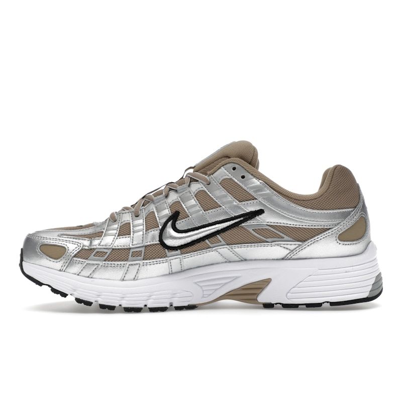 Nike P-6000 Khaki Metallic Silver Unisex Sneakers Metallic-Platinum Pure-Platinum HQ3030-200