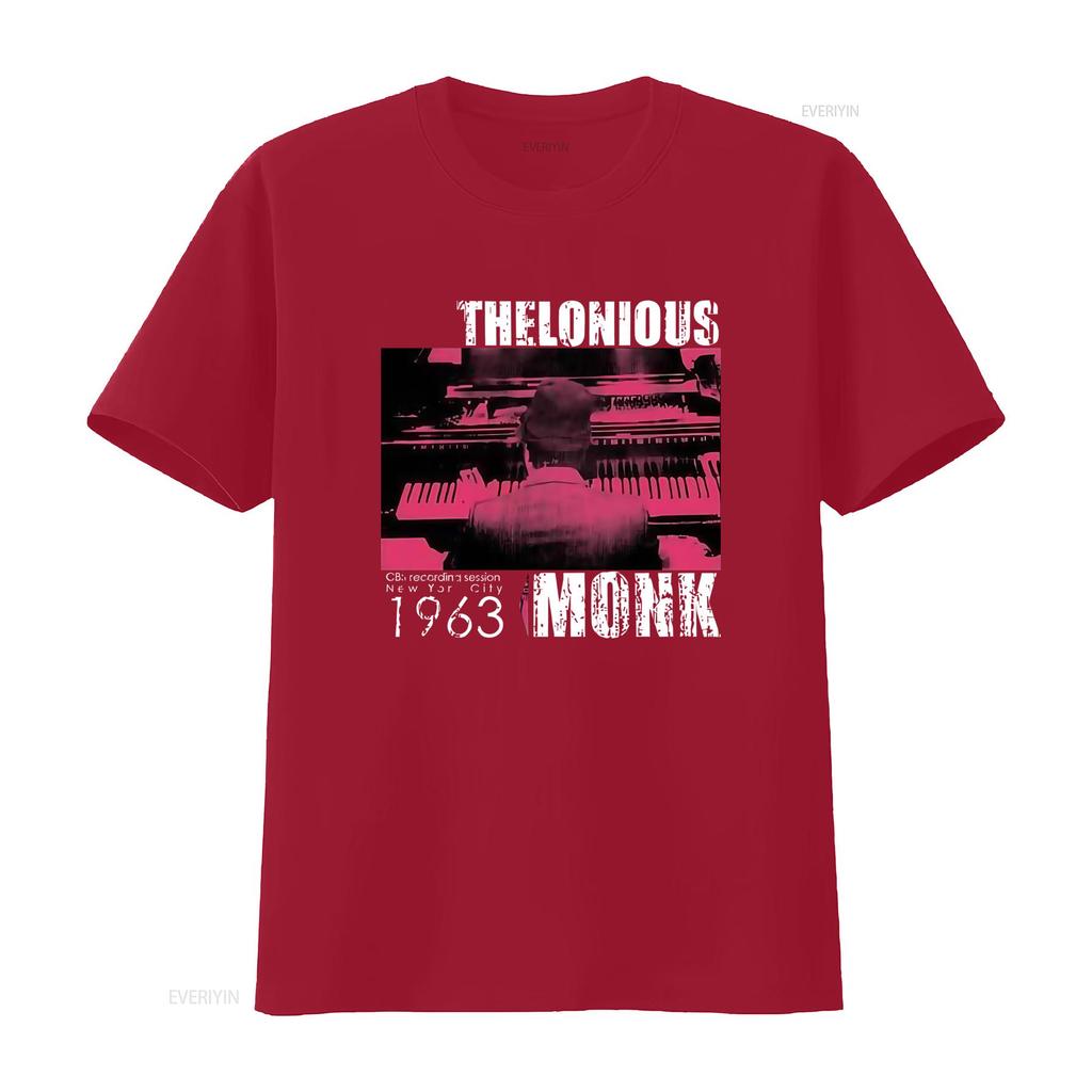 THELONIOUS MONK CBS Recording Session New York City 1963 T Shirt for Men S M L XL 2XL Hi Fidelity Merch vintage Washed